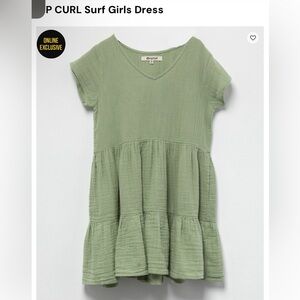 Rip curl surf girls L 100% cotton gauze dress